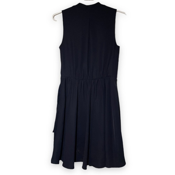REISS Electra Night Navy Wrap-front Dress size 4 - Picture 8 of 11